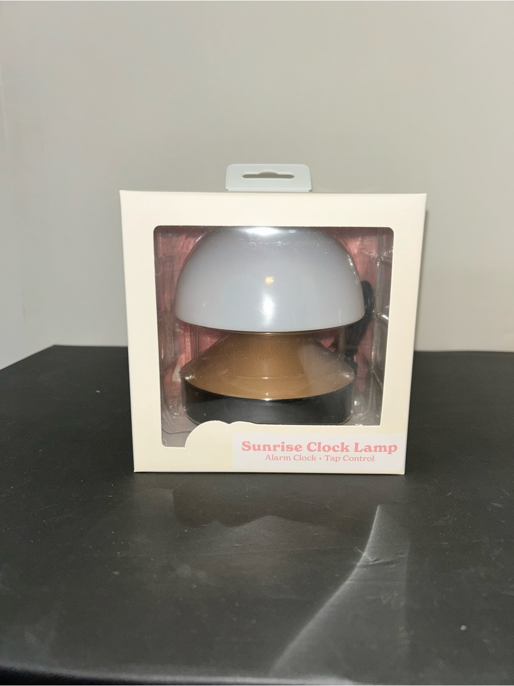 Sunrise Clock Lamp - White and Gold